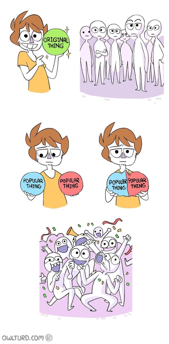 Owlturd Mash Up Cartoon