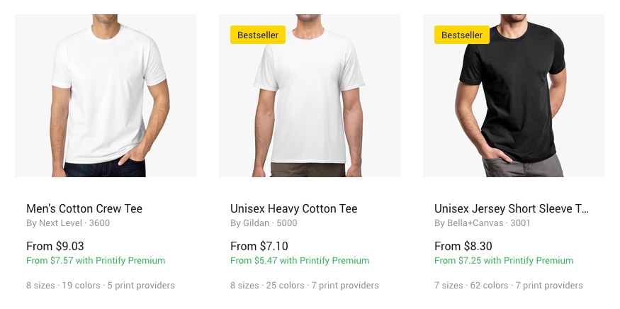 cheapest print on demand t shirts