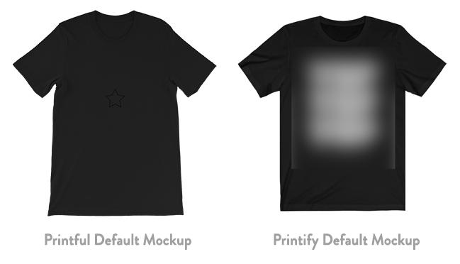 Printful Vs Printify Mockups