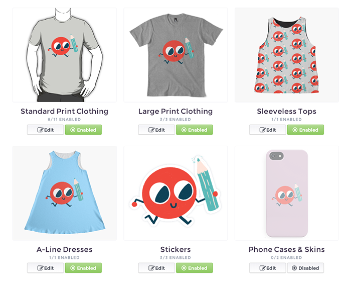 تحميل المنتج Redbubble