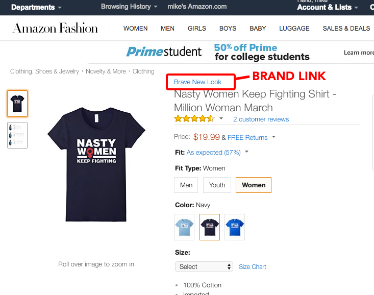 Merch By Amazon branding