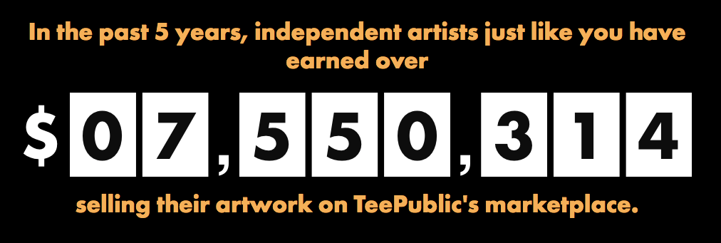 teepublic earnings