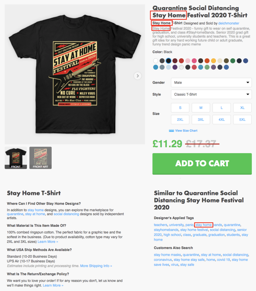 Teepublic SEO