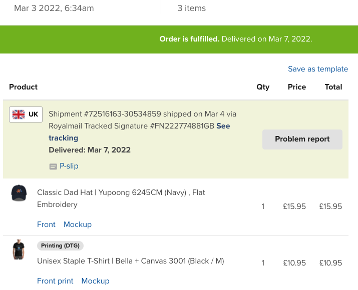 Print on Demand UK processing times