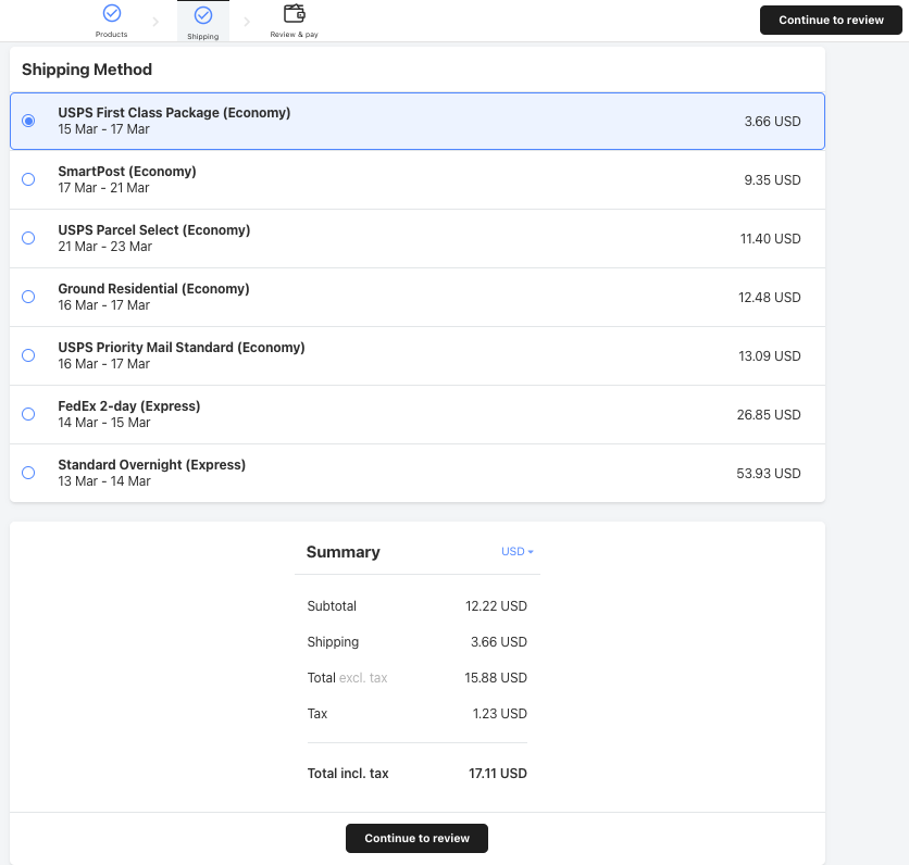 Gelato shipping costs